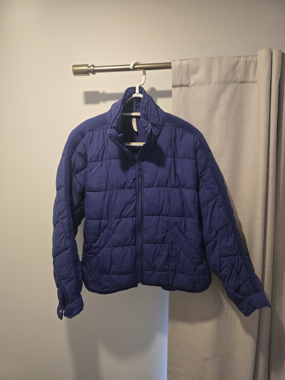Free People Pippa Packable Women's Quilted Puffer Jacket - Blue Purple XS
